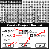 Create project record
