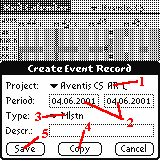 Create new event