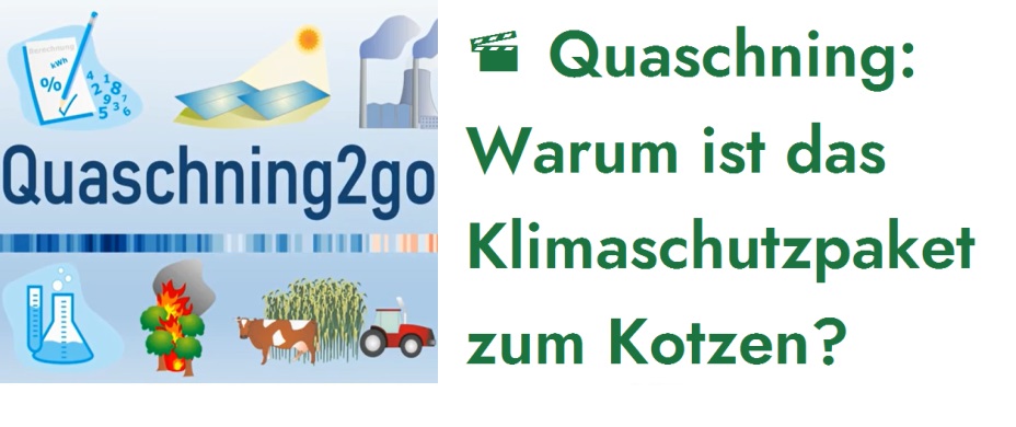 Volker Quaschning: Warum ist das Klimaschutzpaket zum Kotzen?